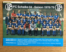 FC Schalke 04 Gelsenkirchen Mannschaftsfoto Postkarte 1978/79 Kremers Abramczik