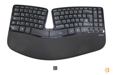 Microsoft Funk-Tastatur Keyboard Computertastatur Ergonomisch SIEHE TEXT/FOTO