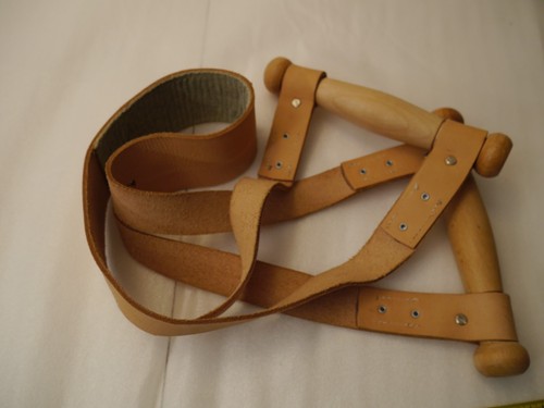 Tragegurt aus leder - leder, (braun)