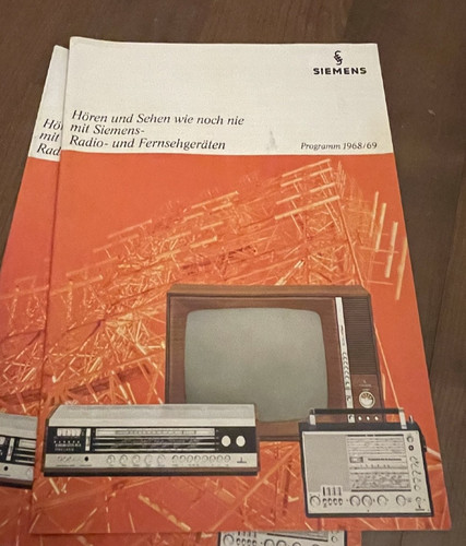 Prospekt siemens 1968 - siemens, 1968/69