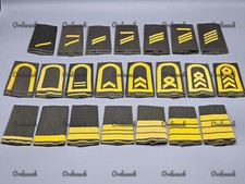 BUNDESWEHR DIENSTGRADABZEICHEN / RANGSCHLAUFEN - MARINE - GELB AUF OLIV - BW