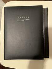 Fotoalbum  - schwarz - Kunststoff - ca. 24 x 18,5 cm - Neu