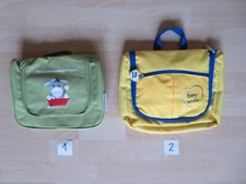 1x Windeltasche, WAHL aus grün mit Motiv Esel ODER gelb mit Herz-Aufschrift