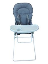 Bambisol Hochstuhl, faltbar, stabil, ultra-kompakt und leicht Grau