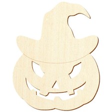 Holz Kürbis mit Hut V3 - Zuschnitt 3-50cm Deko Basteln