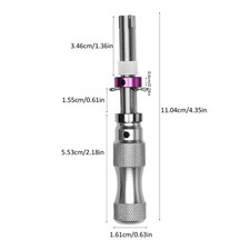 7-teiliges Rohrschloss Pick Set Edelstahl professionelle Schlossöffner