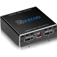 4K HDMI Splitter 1x2 60Hz HDR 1080P 120Hz 4K UHD Dual Monitor for PS5 Xbox Fi...