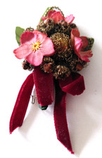 Blumenanstecker Ansteckblume Hochzeit Bräutigam Rot Blumen Brosche Accessoires