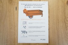 JF Stalldungstreuer Prospekt Typ AV20 2 Seiten 1967