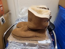 UGG Bailey Bow Damen Stiefel In Braun Größe UK 10,5