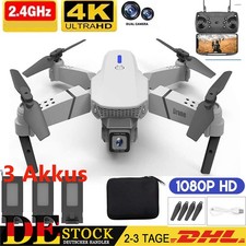 Faltbar WIFI FPV Drohne Mit 4K Kamera Mini Selfie Quadrocopter RC Drone + 3AKKUS