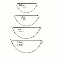 4er set gebogene - gebogene, nadeln