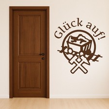 Glück Auf Wandtattoo Steiger