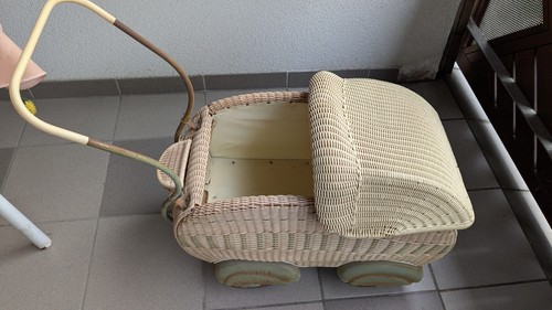 Puppenwagen korb 50er 60er - puppenwagen,, 50er/60er
