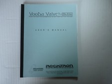 Rocktron VooDu Valve Tube 24 BIT Guitar Preamp Owners Manual Bedienungsanleitung