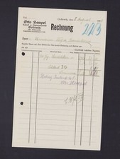 GOLTEWITZ, Rechnung 1929, Otto Hempel Tabak-Zigarren-Fabrik