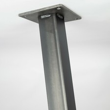 4x Tischbeine eckig Tischkufen quadratisch vierkant Tischgestell Metall Möbelfuß