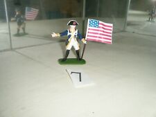 Figuren 1:32 Nr.7 Handbemalte Amerikanischer Fahnenträger  Washington 1774