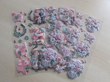 3 Bogen 3-D Relief-Sticker
