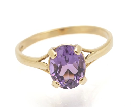 Vintage gold amethyst - kt,