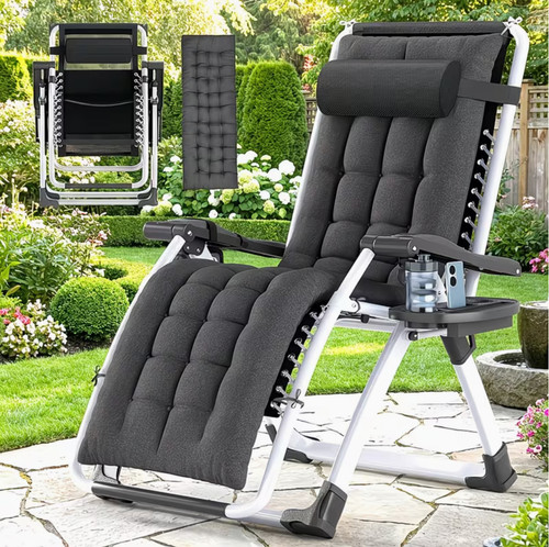 Klappbarer loungesessel - klappbarer,