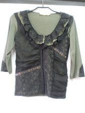 olivgrüne Bluse Gr. XS von BIBA - Neuwertig