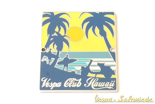 Metall plakette vespa club - "vespa,