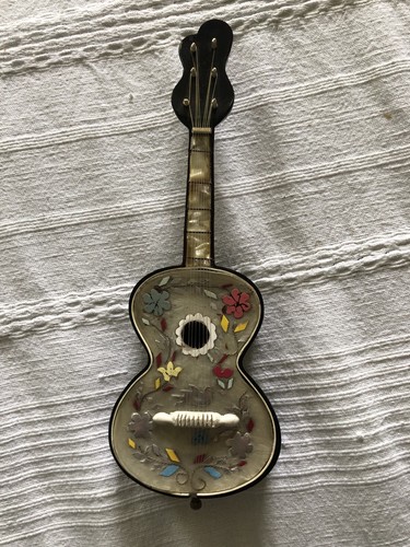 Spieluhr miniatur gitarre mit - miniatur-gitarre,