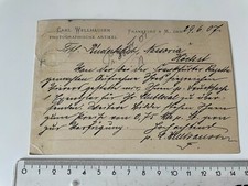 Mitteilung 1907 Foto-Fa. C