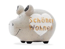 KCG Kleinschwein Keramik Sparschwein - Auswahl -  ca. 12 cm x 9 cm