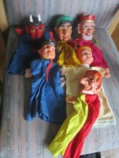 6 Vintage Handpuppen