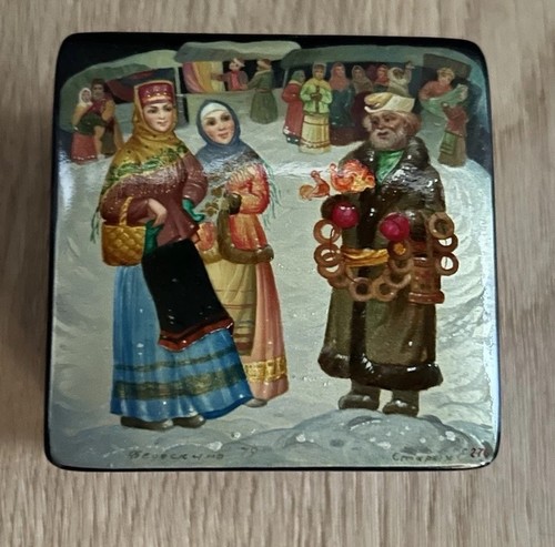 Russische lackdose fedoskino - russische,