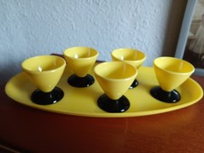 Eierbecher auf Tablett - Set - Emsa - 60er Jahre