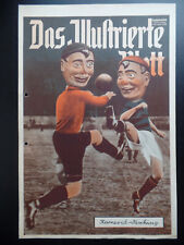 Kiosk Werbeplakat 30er Jahre - Fasching / Fußball