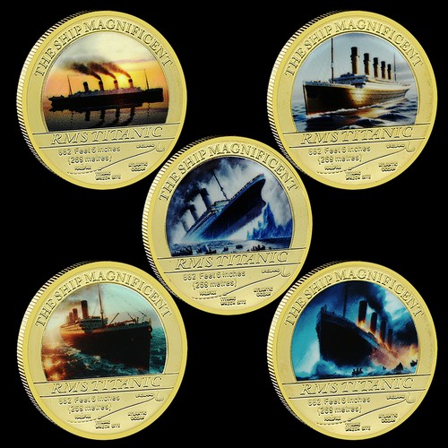Titanic gedenkmünzen set - titanic, 5x