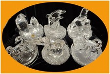 RCR ROYAL CRYSTAL ROCK Italy Auswahl: Tier-Familie Paar Glas Figur Sockel TOP