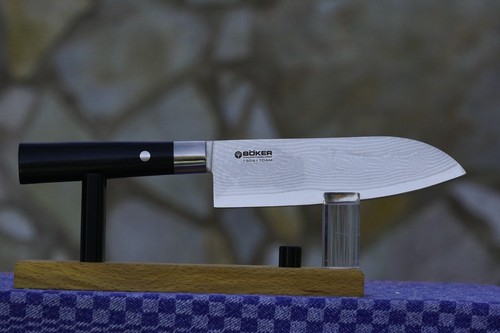 Böker damast black santoku - damast,