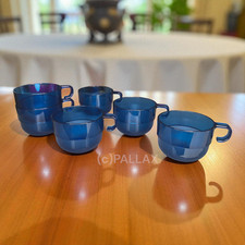 TUPPERWARE ELEGANZIA SINFONIE 6x BOWLE-TASSE BLAU 150 ML