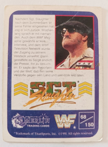 Wwf wrestling sammelkarte - wwf, nr