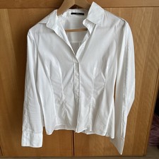 Boss Hugo Boss Bluse Bashina2, weiß, Größe 38, top, figurbetont