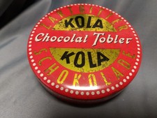 alte Blechdose KOLA Chocolat Tobler Zartbitter Schokolade anregend ca. 1950er