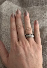 3er Set Ringe Edelstahl Kado