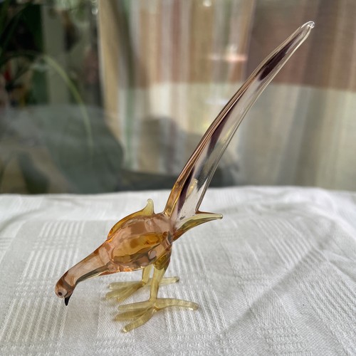 Glasfigur fasan vogel - glasfigur,
