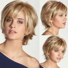 Kurzhaar-Perücke Damen blond