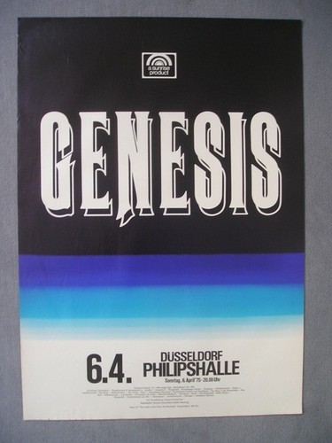 Tour concert poster genesis - tour,