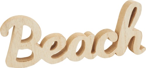 Vbs beach schriftzug mdf - vbs, mdf-holz