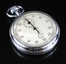 Russische Stoppuhr USSR Stopp Uhr Taschenuhr Udssr Vintage Etui StopWatch