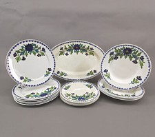 9145087-d Rest-Service Fayence Luneville Blumendekor