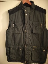 Herren Champion Exmoor Körperwärmer Angeln Jagd Cord Schulter. Schwarz XL.