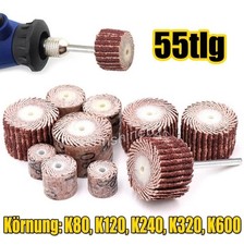 55stk Fächerschleifer K80-600